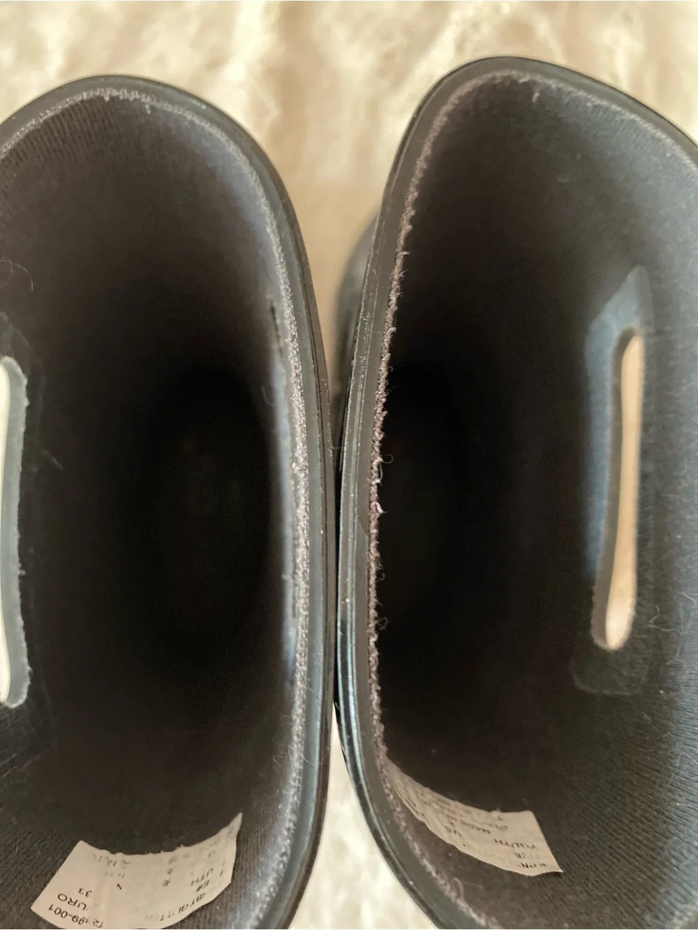 Bogs kids Rain boots black with glitter